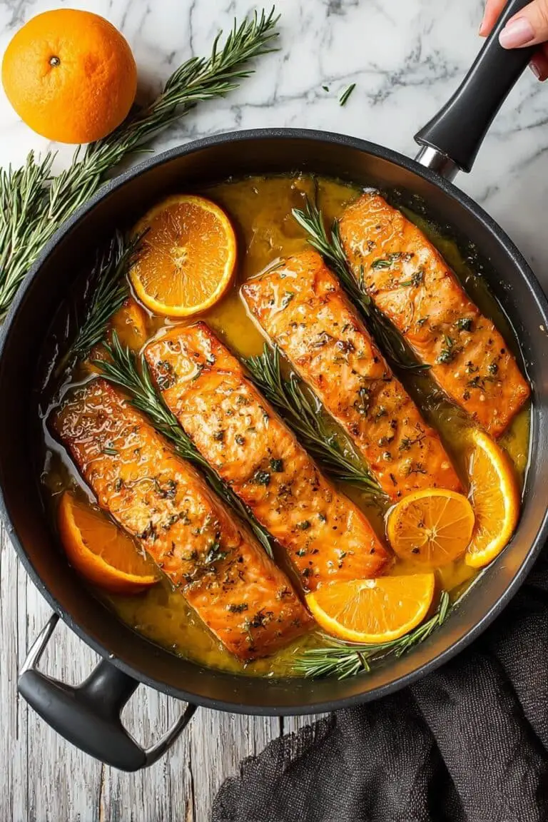 Orange Rosemary Glazed Salmon Recipe