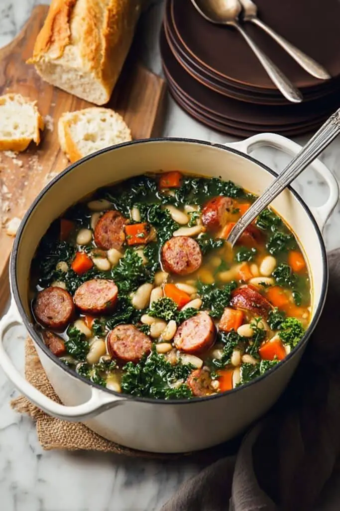 Kale and Sausage Bean Soup Recipe