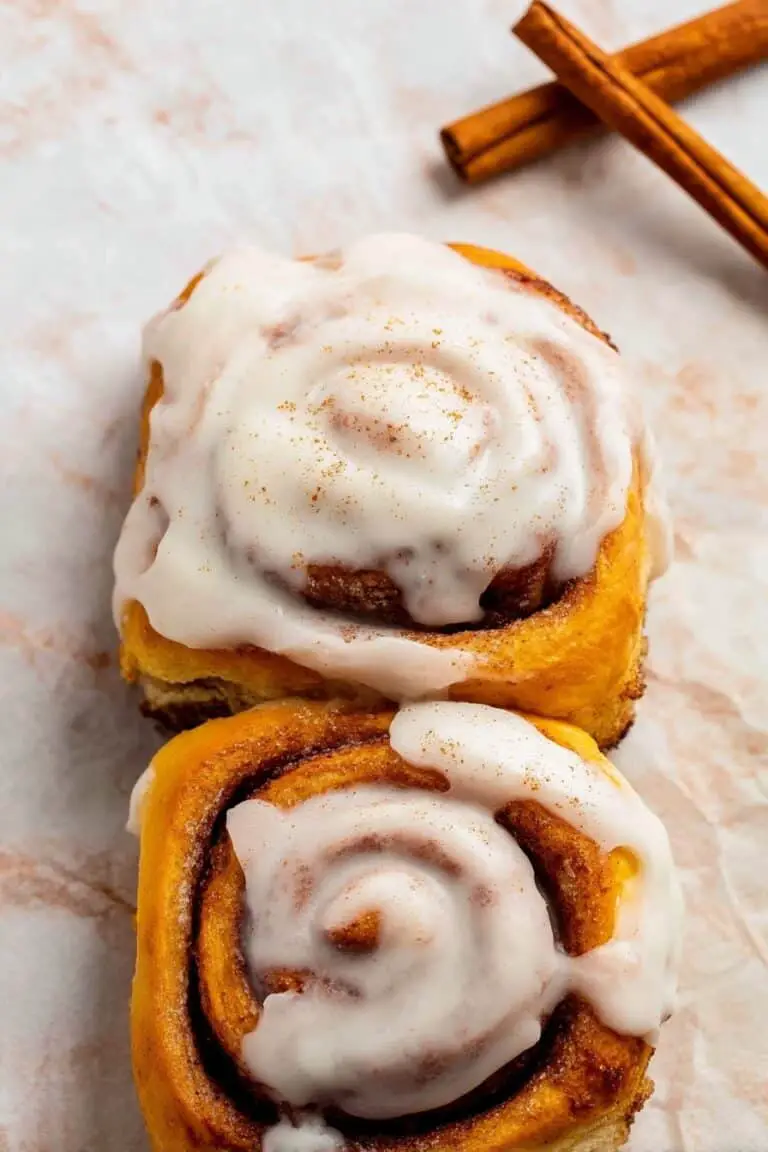 Pumpkin Cinnamon Rolls with Cream Cheese Icing Recipe
