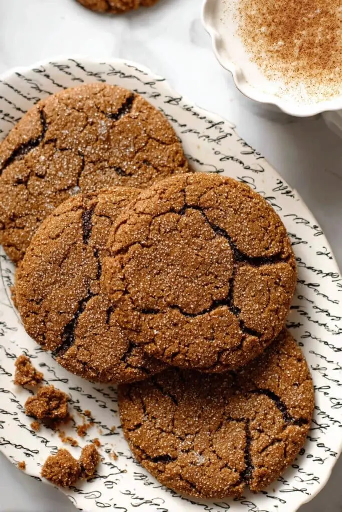 Molasses Cookies with Spiced Sugar Coating Recipe