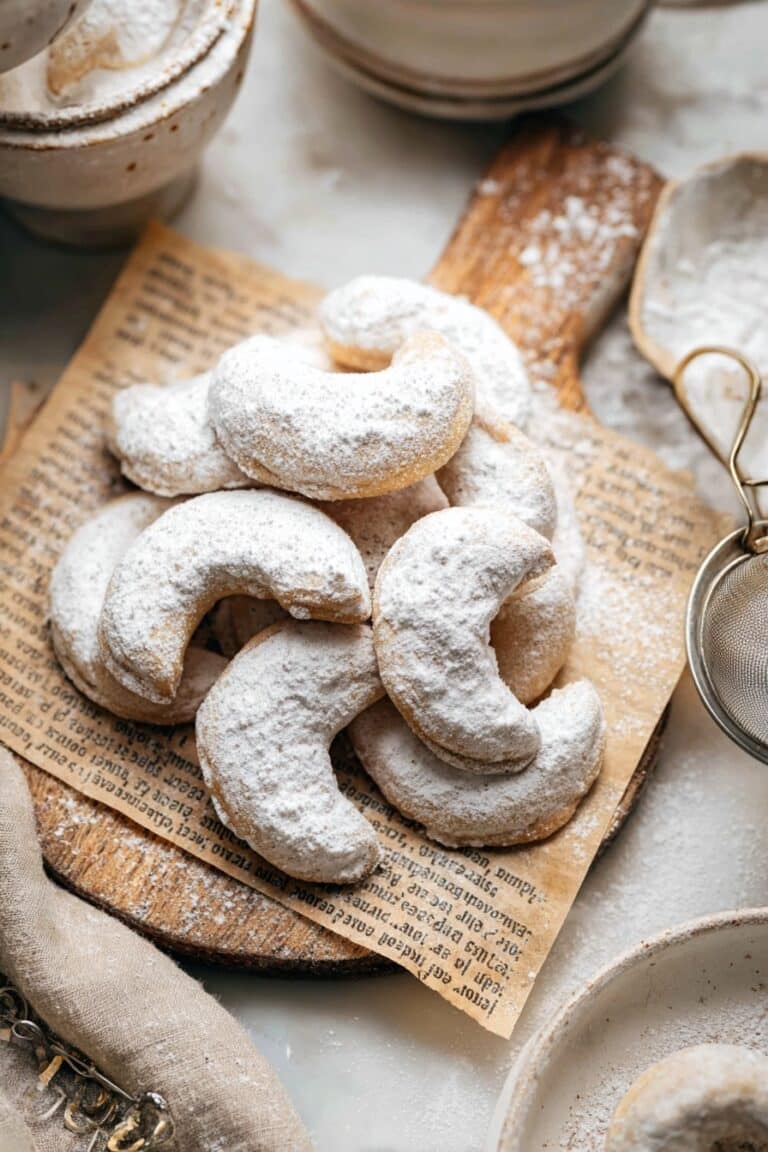 Almond Crescent Cookies Recipe