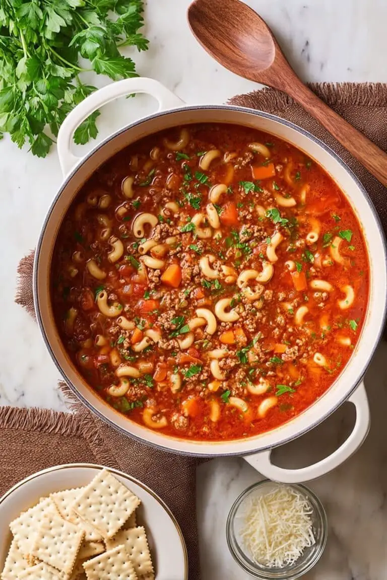 Hearty Beef Tomato Goulash Soup Recipe