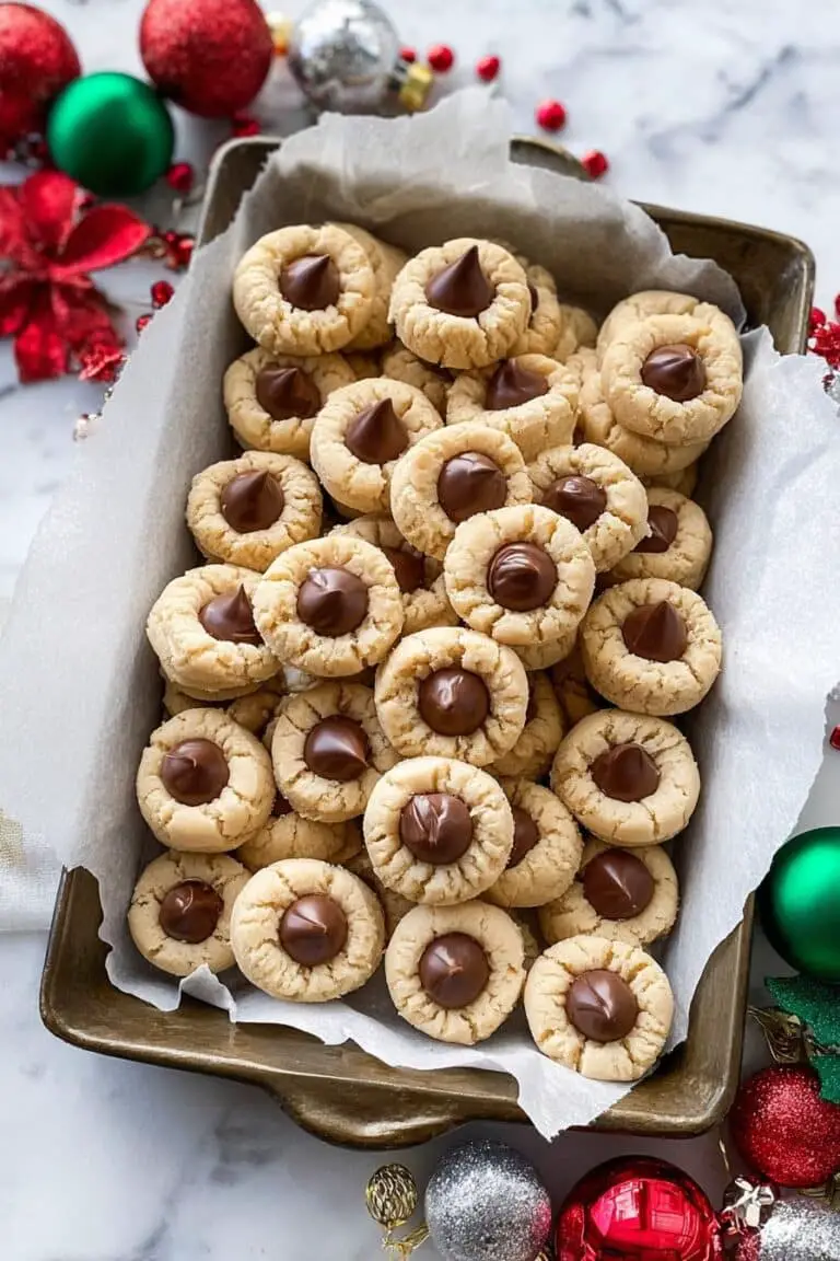 Peanut Butter Blossom Cookies Recipe
