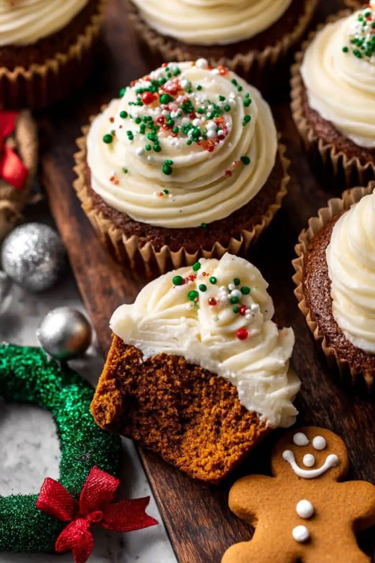 Gingerbread Cupcakes with Cream Cheese Frosting Recipe