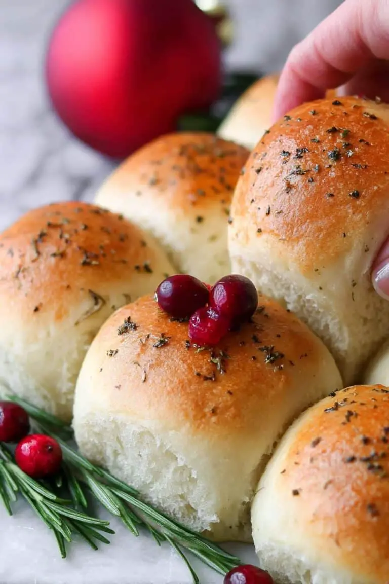 Mini Herb and Fruit Dinner Roll Wreath Recipe