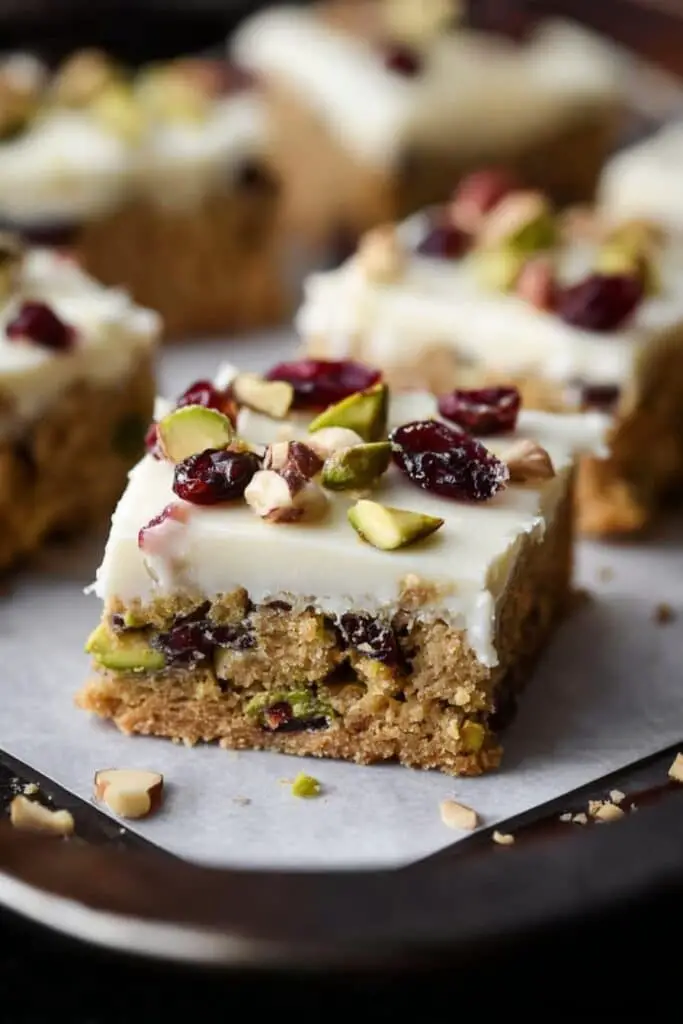 Cranberry Pistachio Bliss Bars Recipe