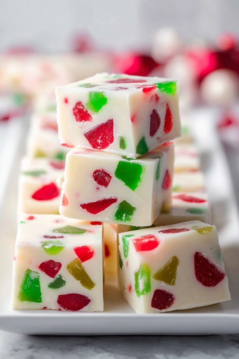 Gumdrop White Chocolate Fudge Recipe