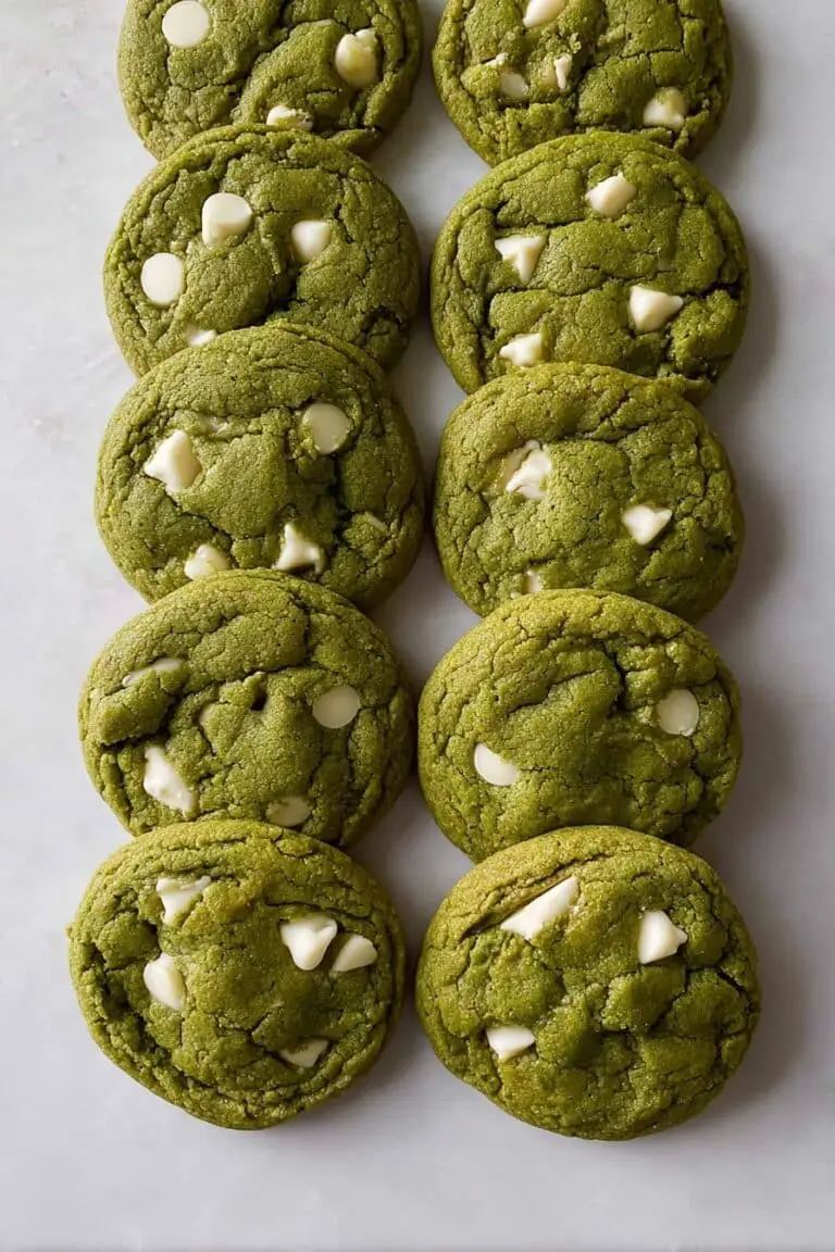 Matcha Cookies with White Chocolate Recipe
