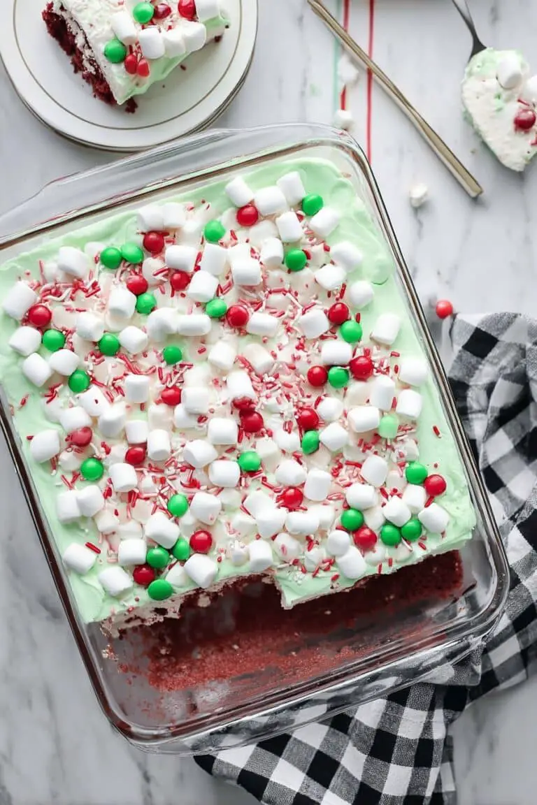 Red Velvet Poke Cake with Cheesecake Fluff Recipe