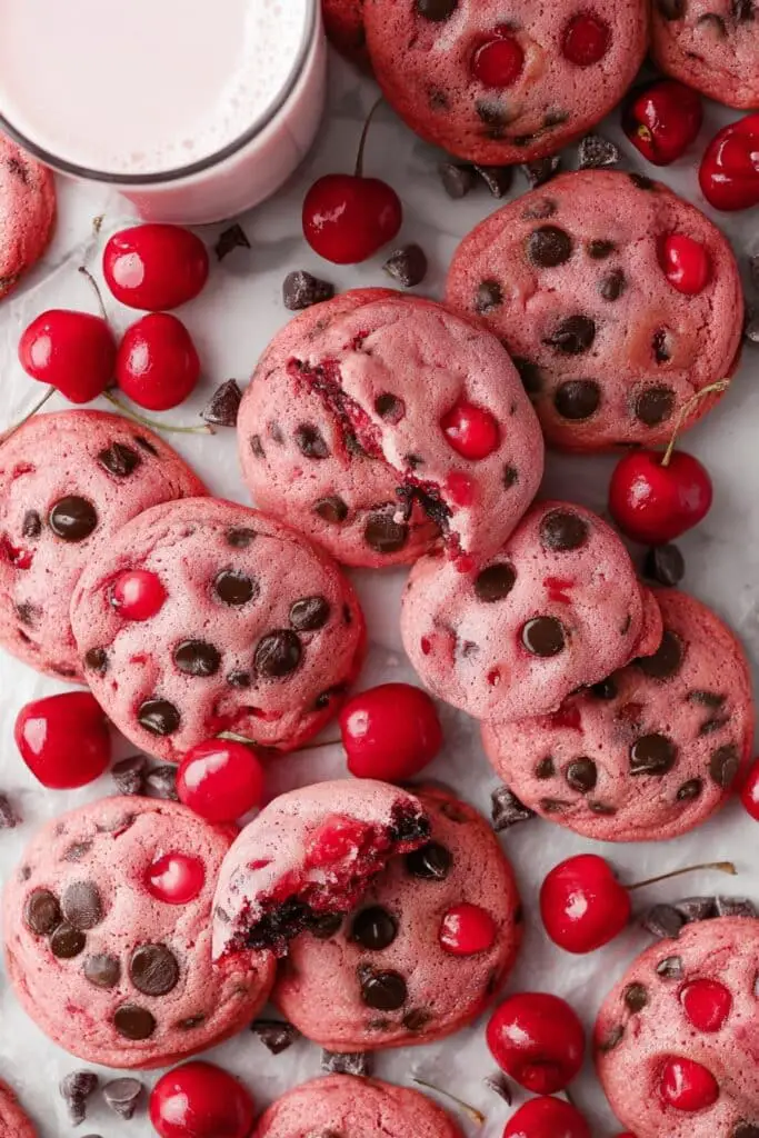 Maraschino Cherry Chocolate Chip Cookies Recipe
