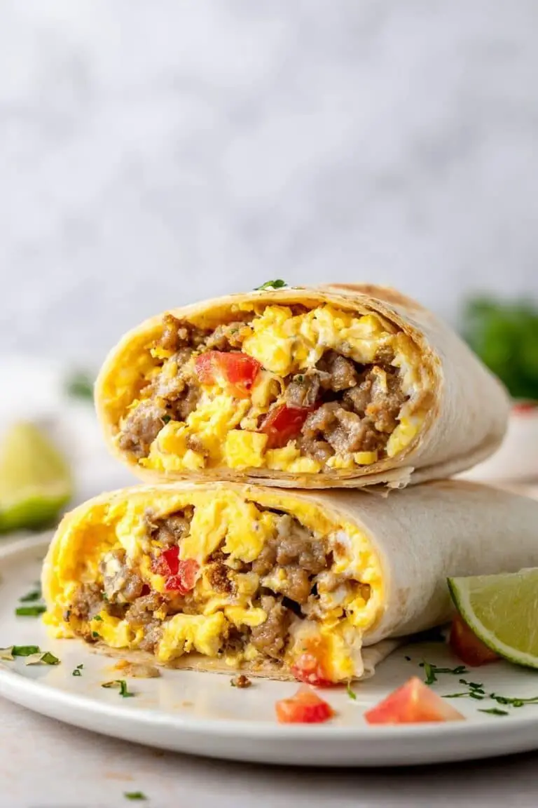 High Protein Breakfast Burritos Recipe