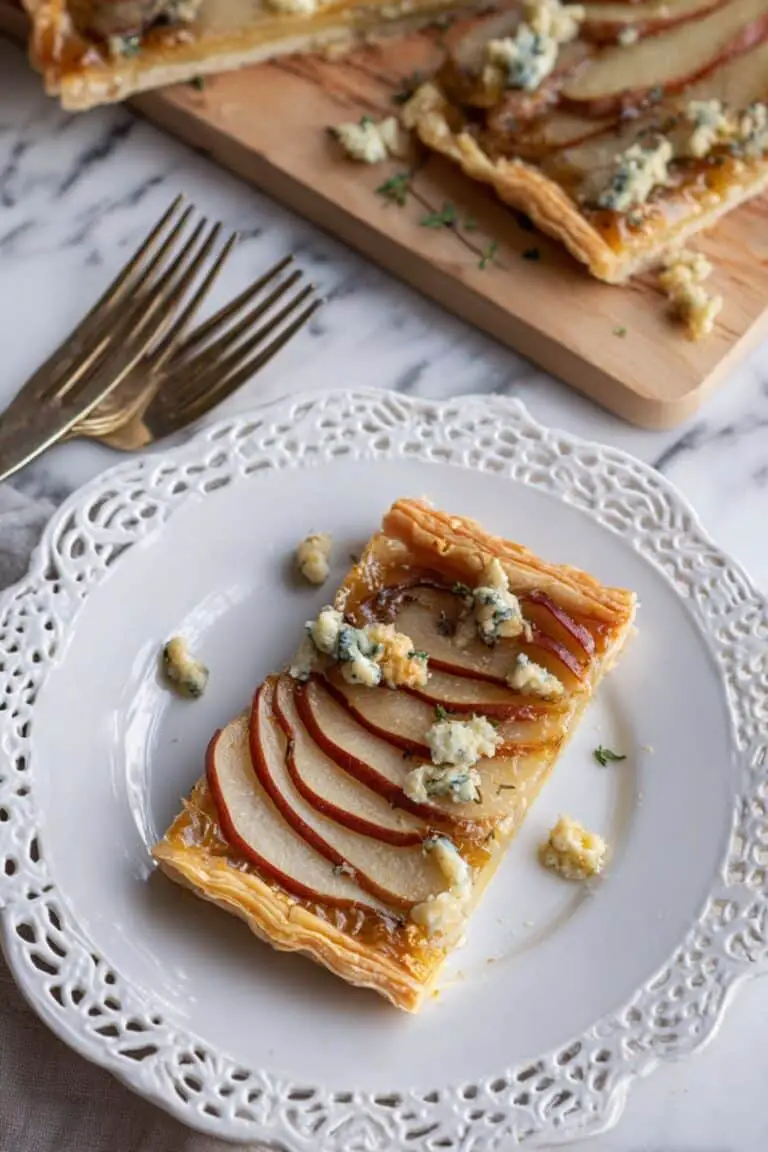 Savory Pear Tart with Gorgonzola Recipe
