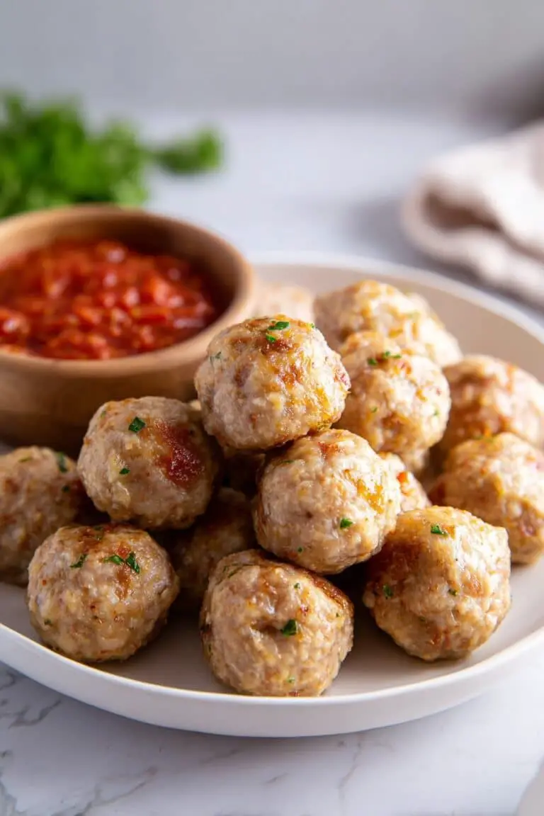Baked Chicken Meatballs Recipe