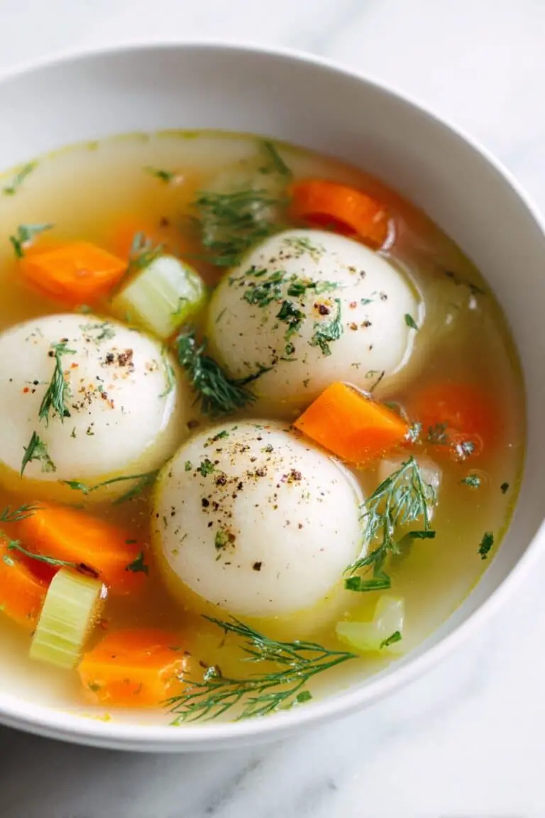 Creamy Chicken Matzo Ball Soup Recipe