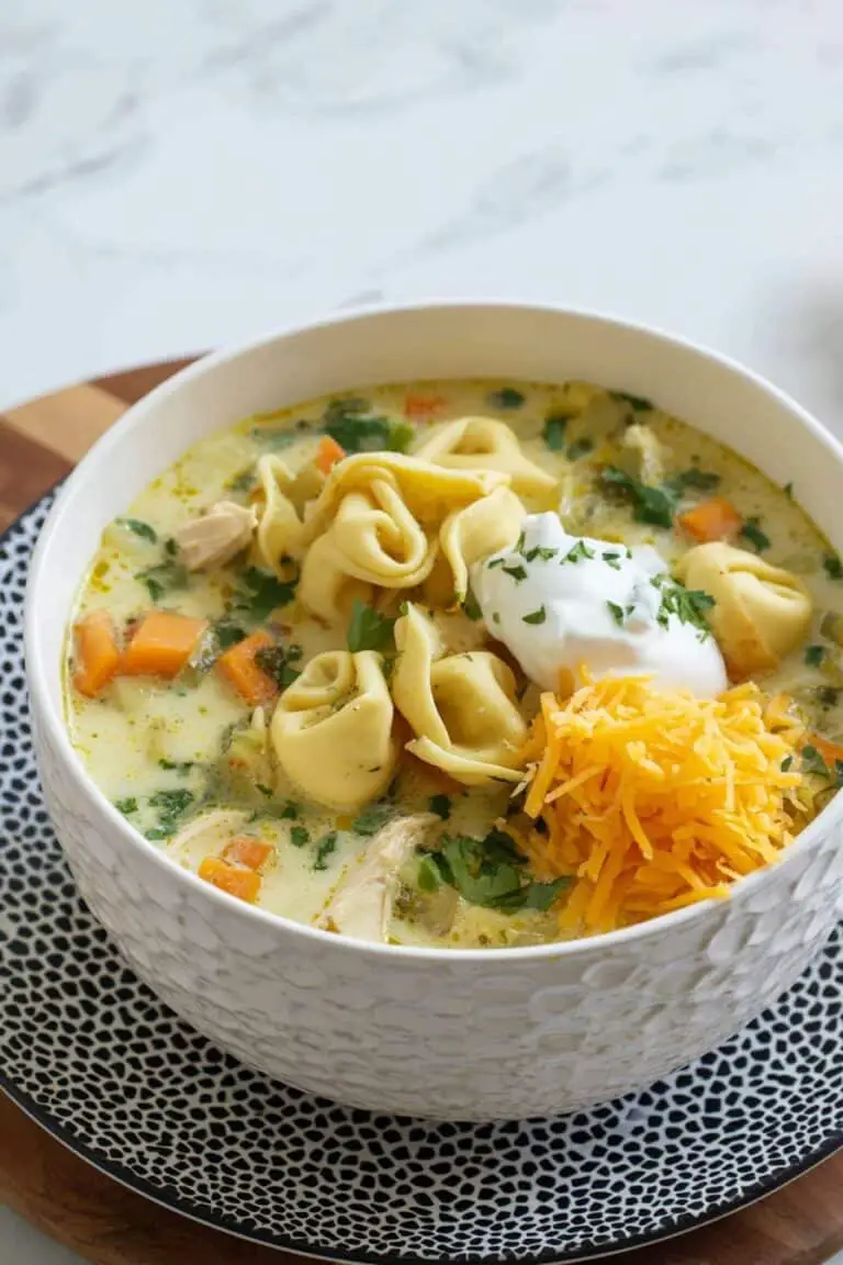 Creamy Chicken Spinach Tortellini Soup Recipe